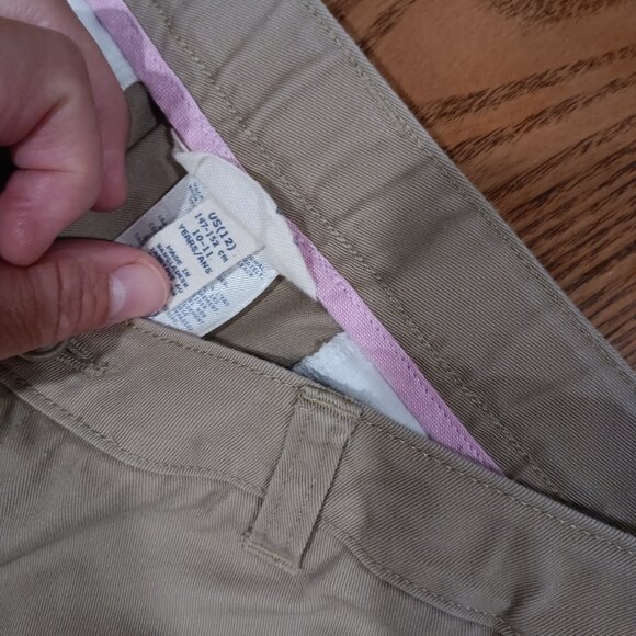 Lands' End Kids 10/11 Khaki Jeans School Uniform - Picture 5 of 5